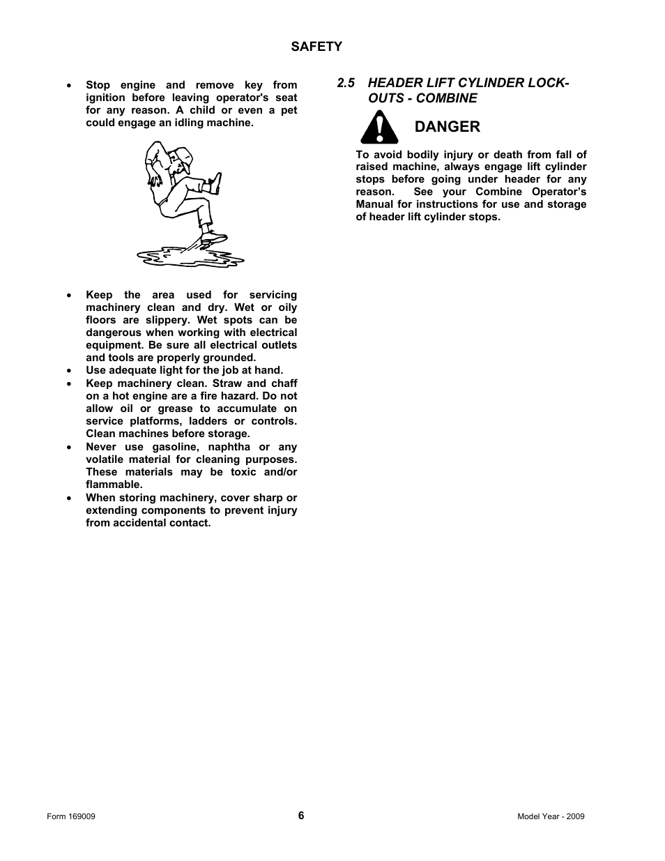 Danger | MacDon CA20 Operators Manual User Manual | Page 8 / 100