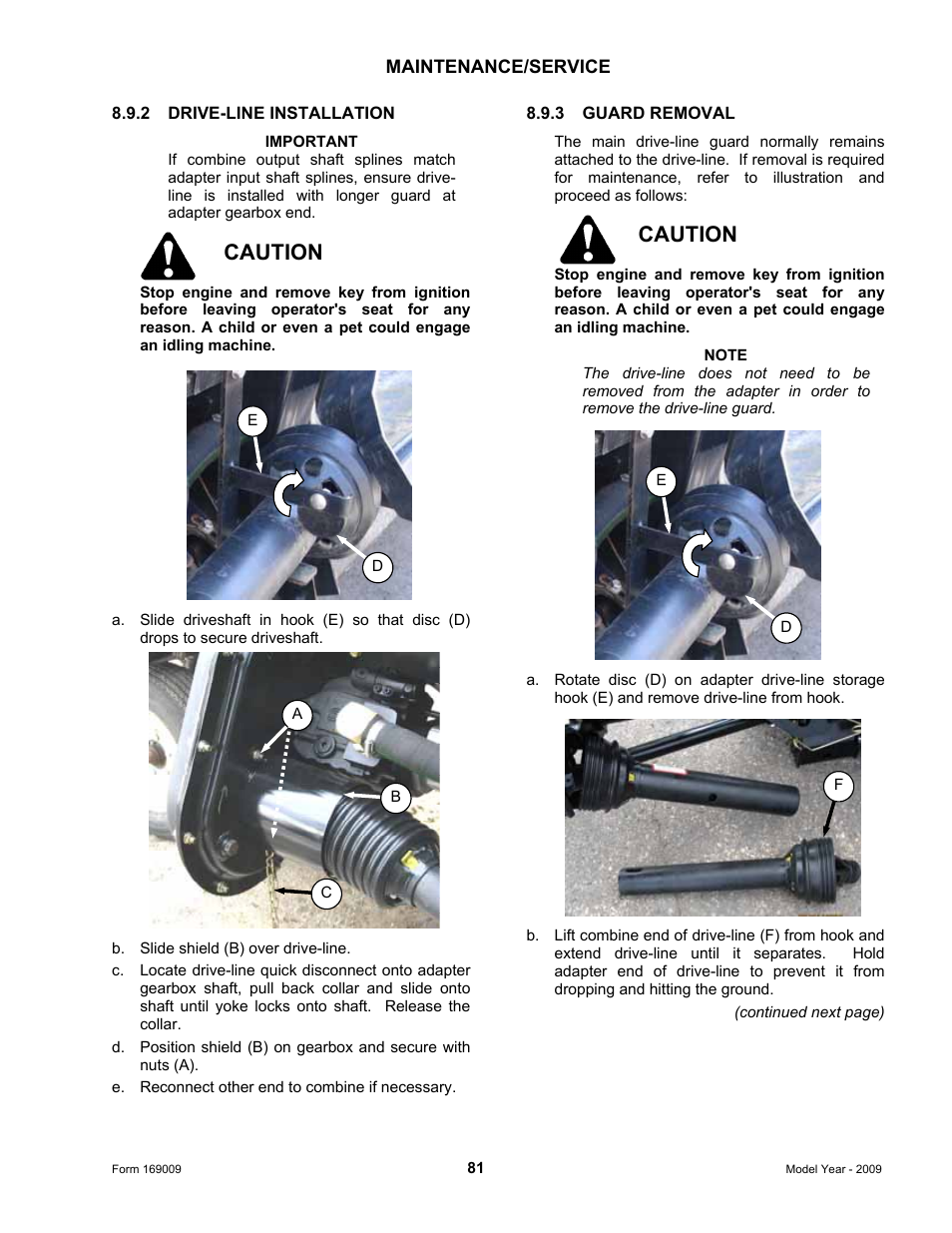 Caution | MacDon CA20 Operators Manual User Manual | Page 83 / 100