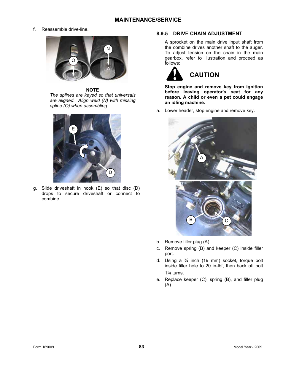 Caution | MacDon CA20 Operators Manual User Manual | Page 85 / 100