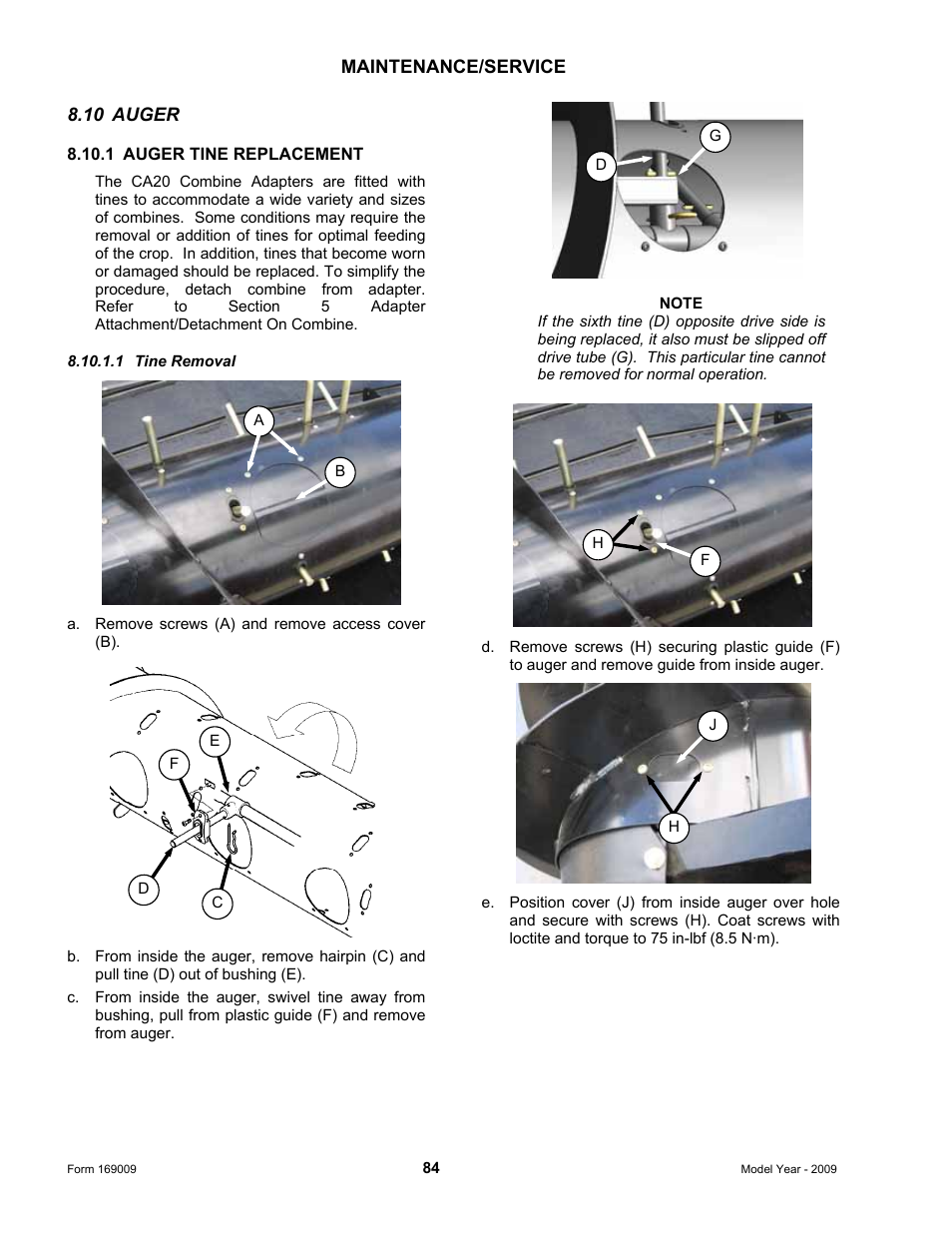 MacDon CA20 Operators Manual User Manual | Page 86 / 100