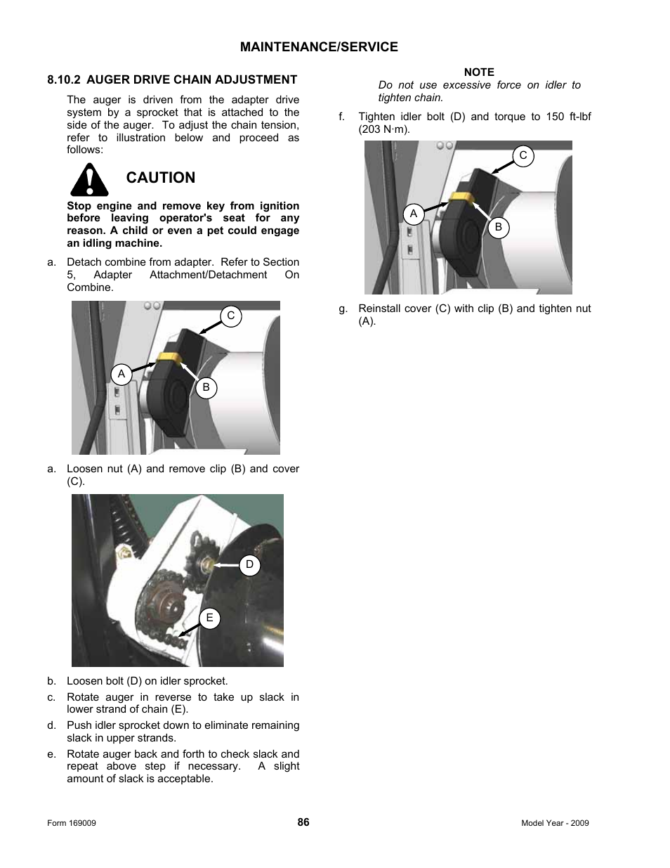 Caution | MacDon CA20 Operators Manual User Manual | Page 88 / 100