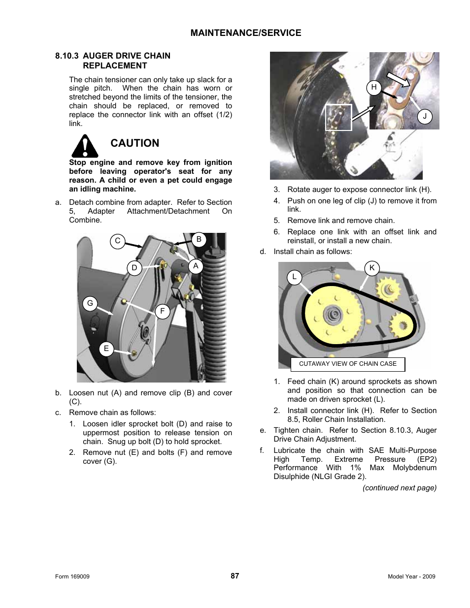 Caution | MacDon CA20 Operators Manual User Manual | Page 89 / 100