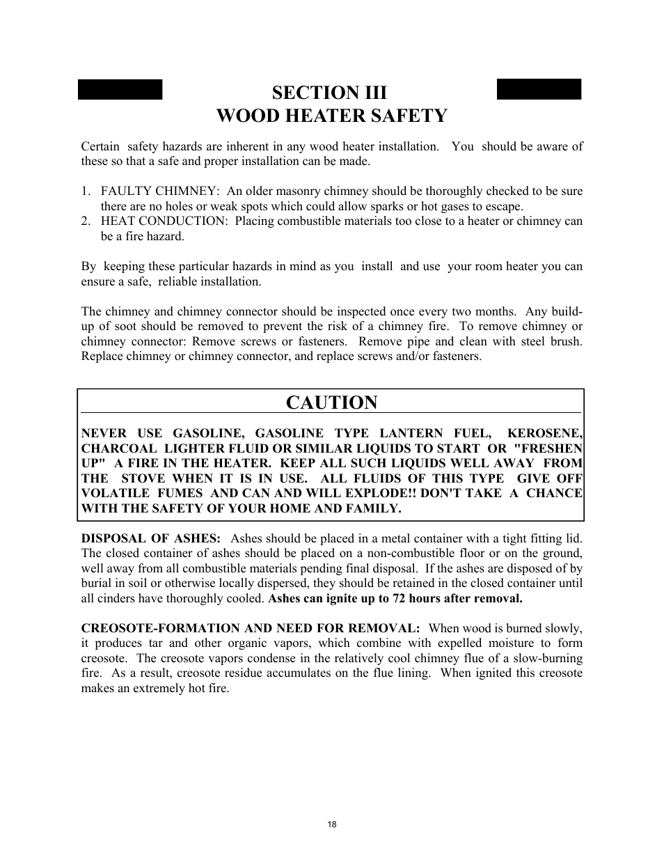Caution | New Buck Corporation 21 User Manual | Page 20 / 27