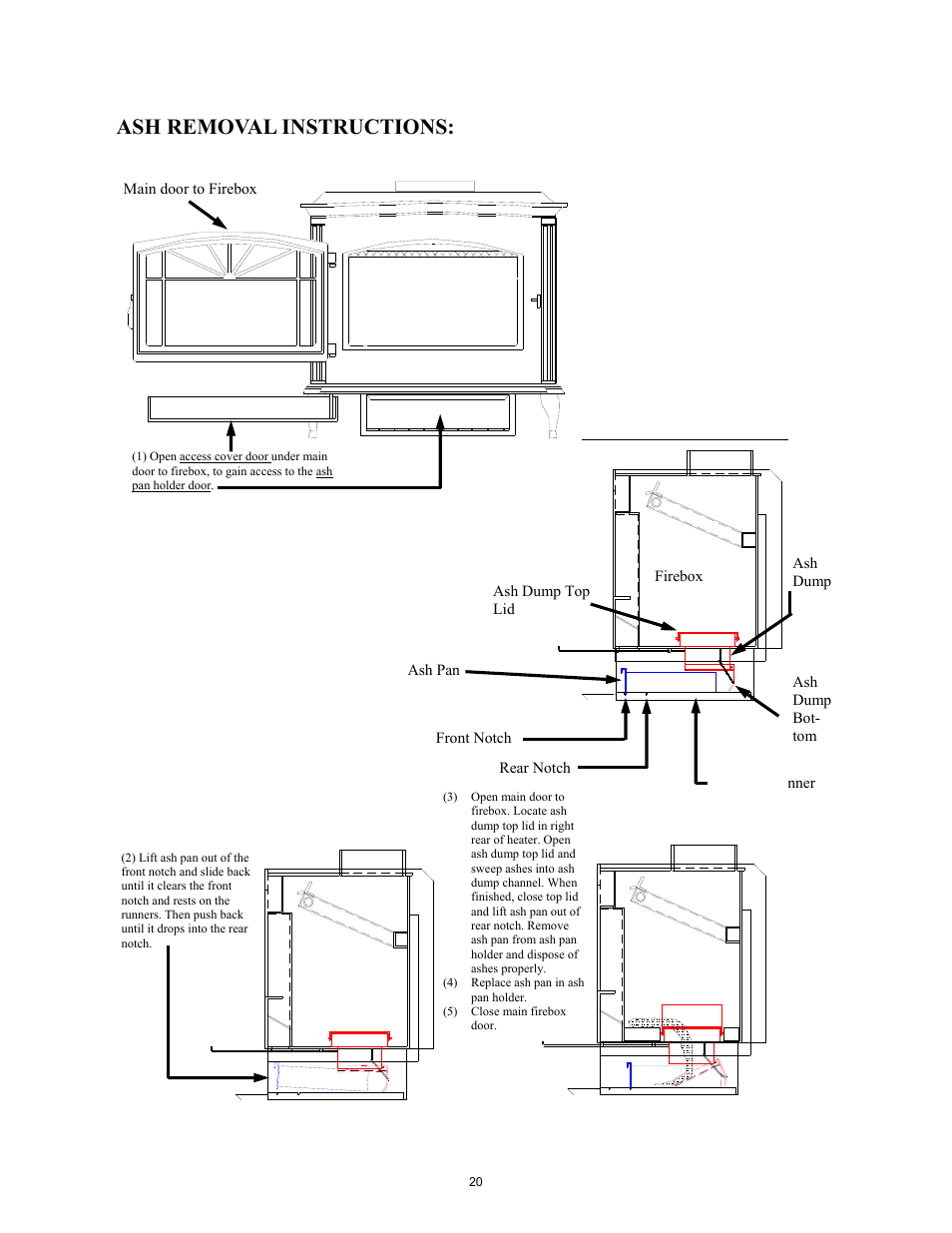 Ash removal instructions | New Buck Corporation 21 User Manual | Page 22 / 27