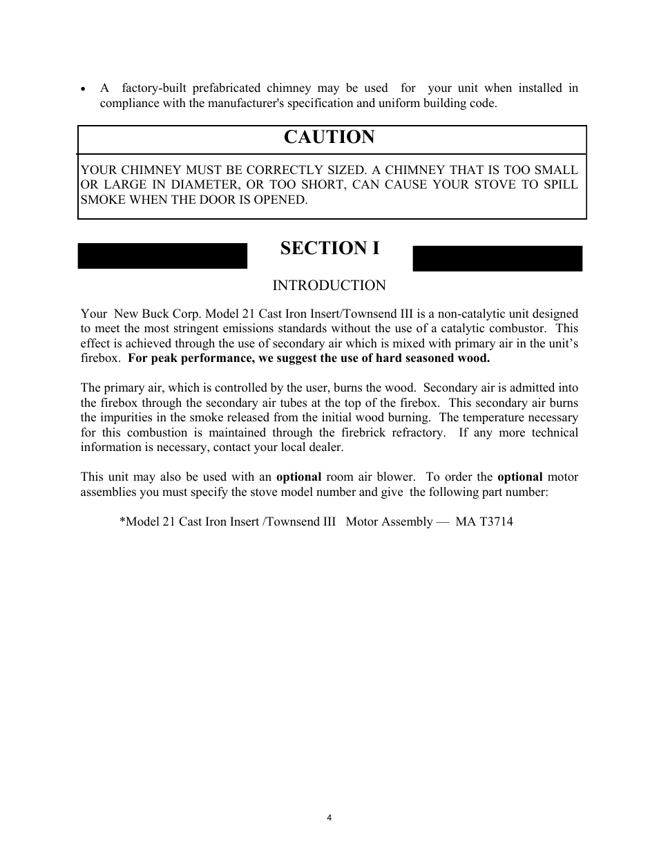 Caution | New Buck Corporation 21 User Manual | Page 6 / 27