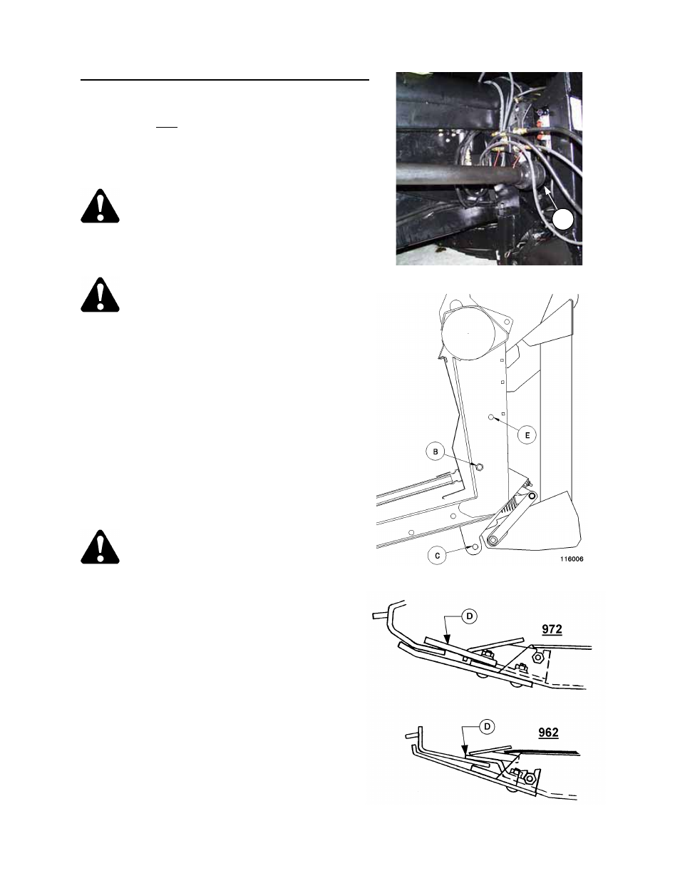 Header attaching & detaching | MacDon 871 Combine Adapter User Manual | Page 10 / 68