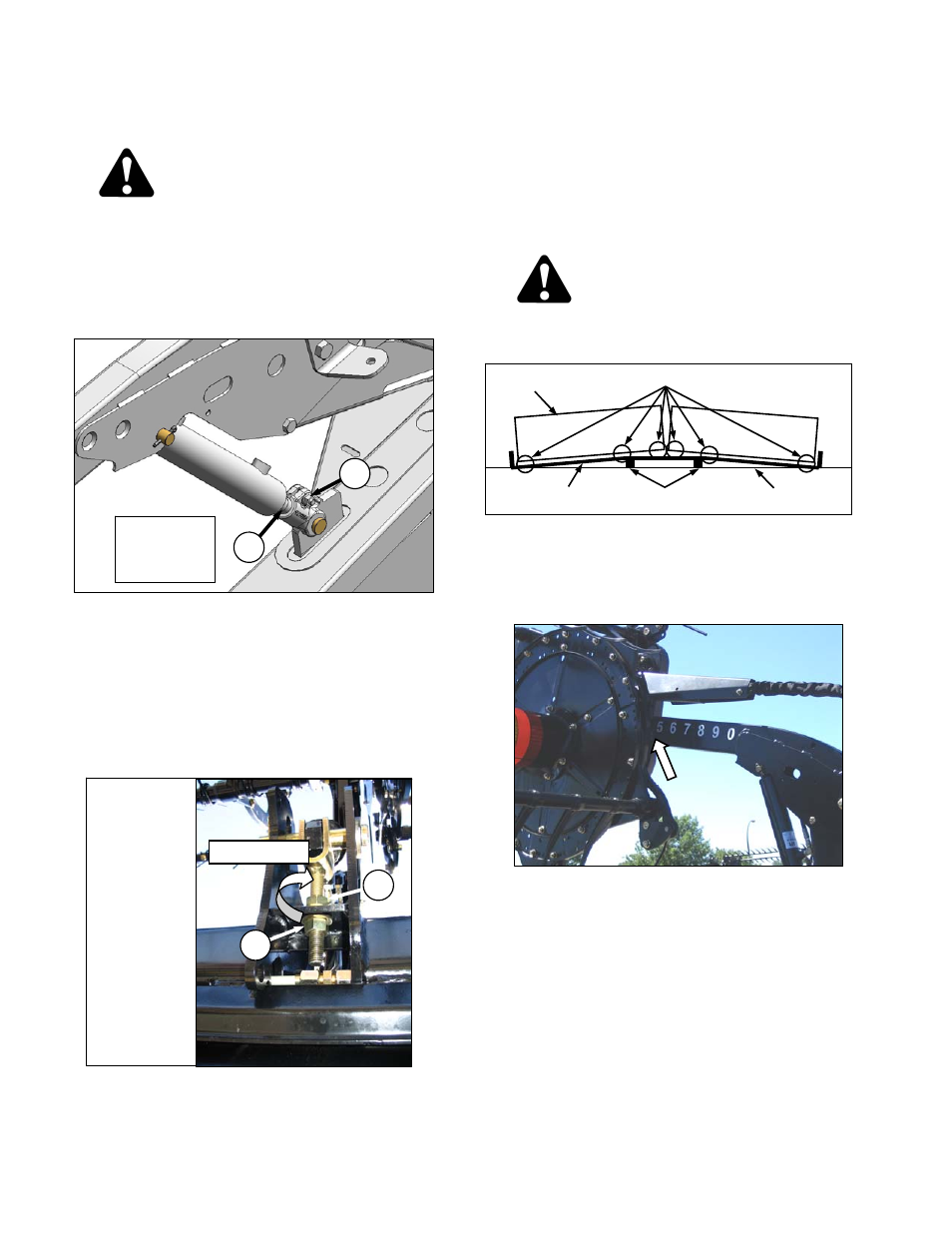 Danger, Caution | MacDon FD70 for Combine Operators User Manual | Page 194 / 246