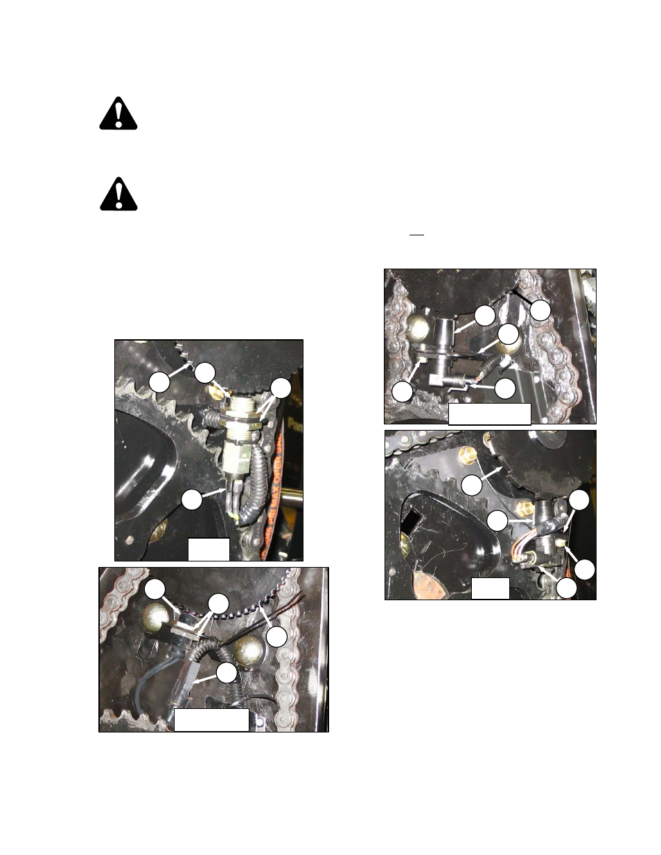 Caution, Warning | MacDon FD70 for Combine Operators User Manual | Page 207 / 246