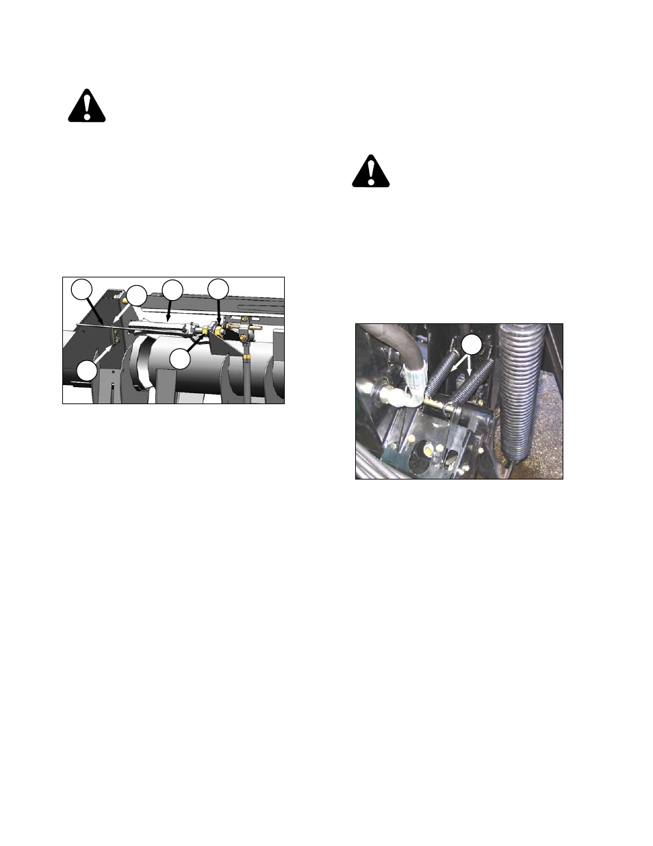 Caution, Warning | MacDon FD70 for Combine Operators User Manual | Page 216 / 246