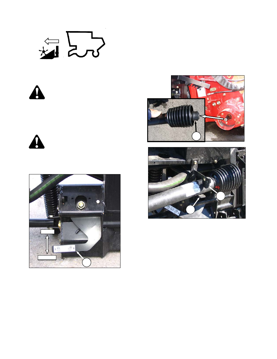 Danger, Caution | MacDon FD70 for Combine Operators User Manual | Page 34 / 246
