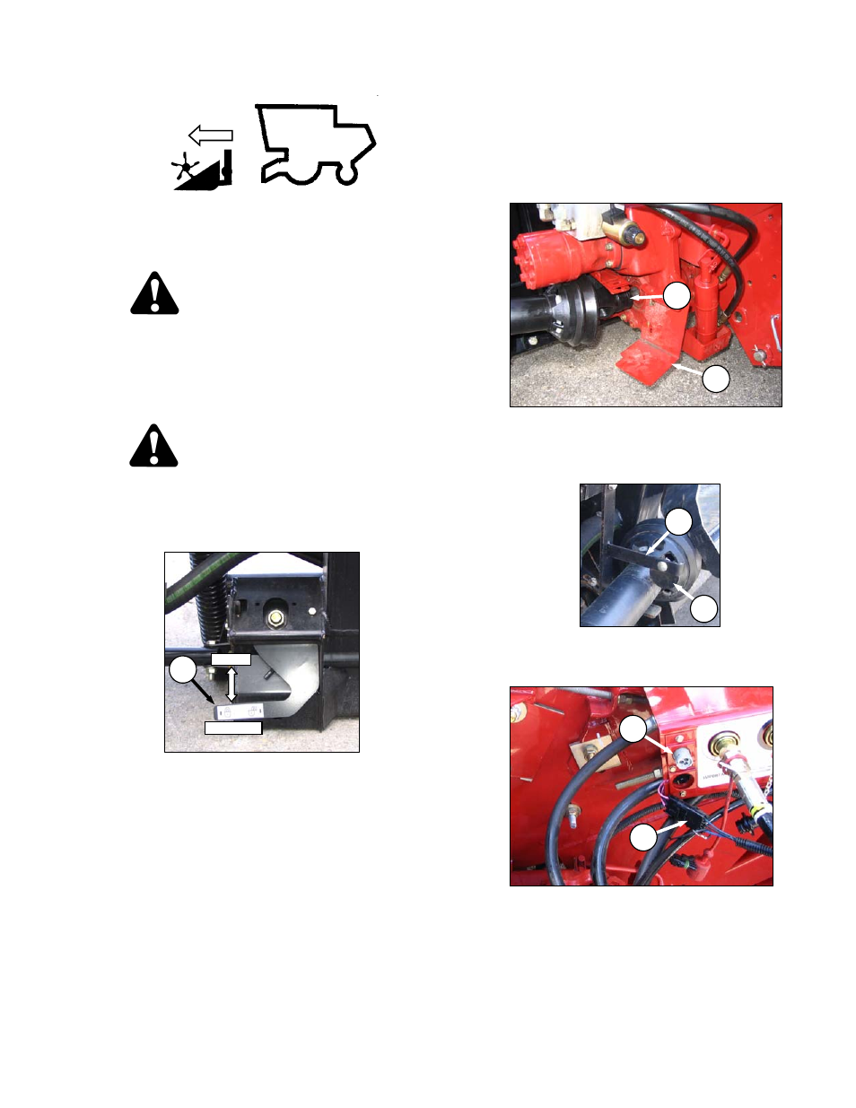 Danger, Caution | MacDon FD70 for Combine Operators User Manual | Page 39 / 246