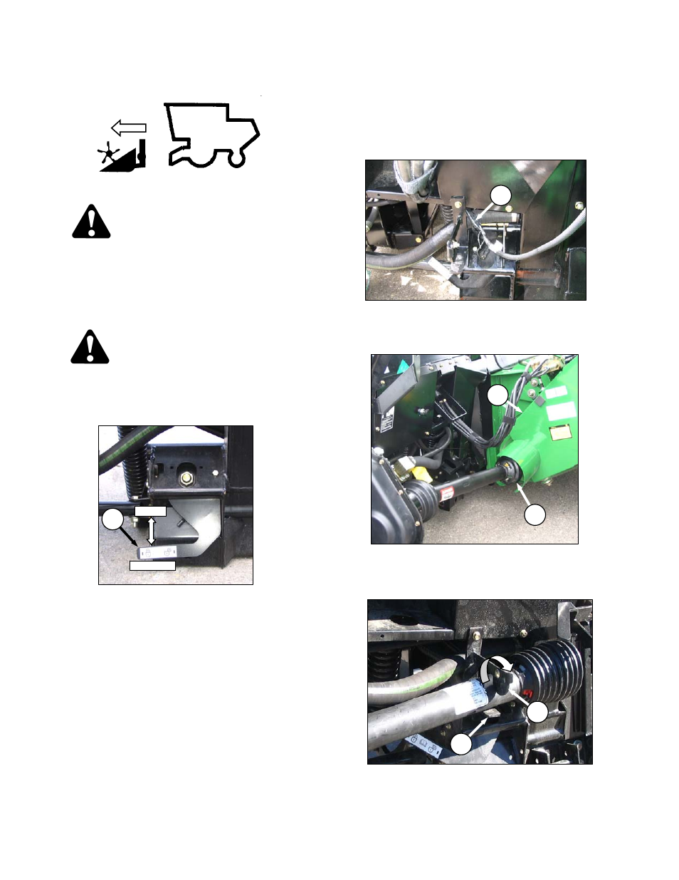 Danger, Caution | MacDon FD70 for Combine Operators User Manual | Page 44 / 246