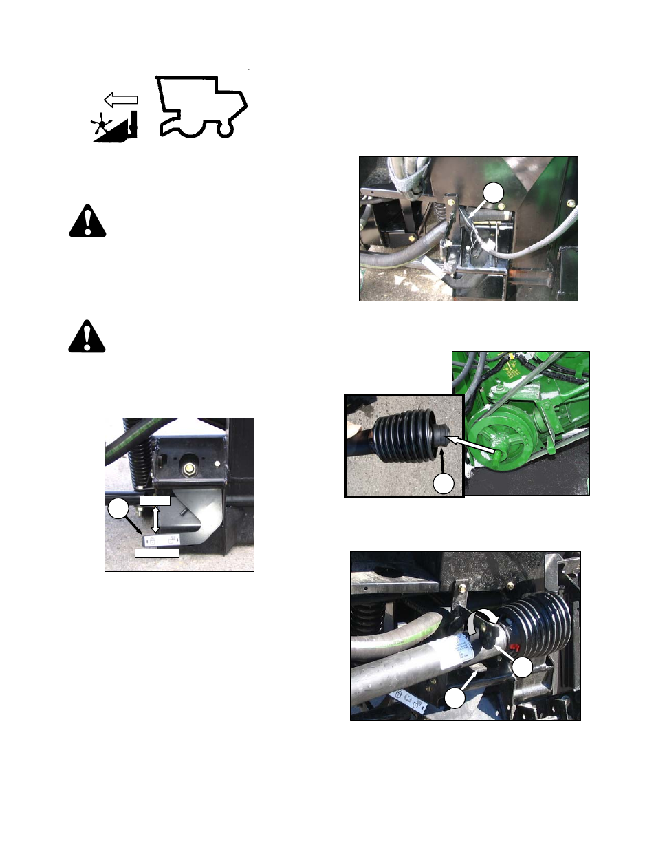 Danger, Caution | MacDon FD70 for Combine Operators User Manual | Page 48 / 246