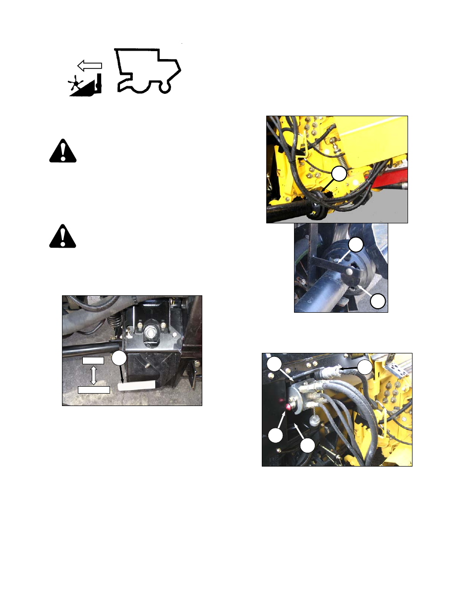 Danger, Caution | MacDon FD70 for Combine Operators User Manual | Page 58 / 246