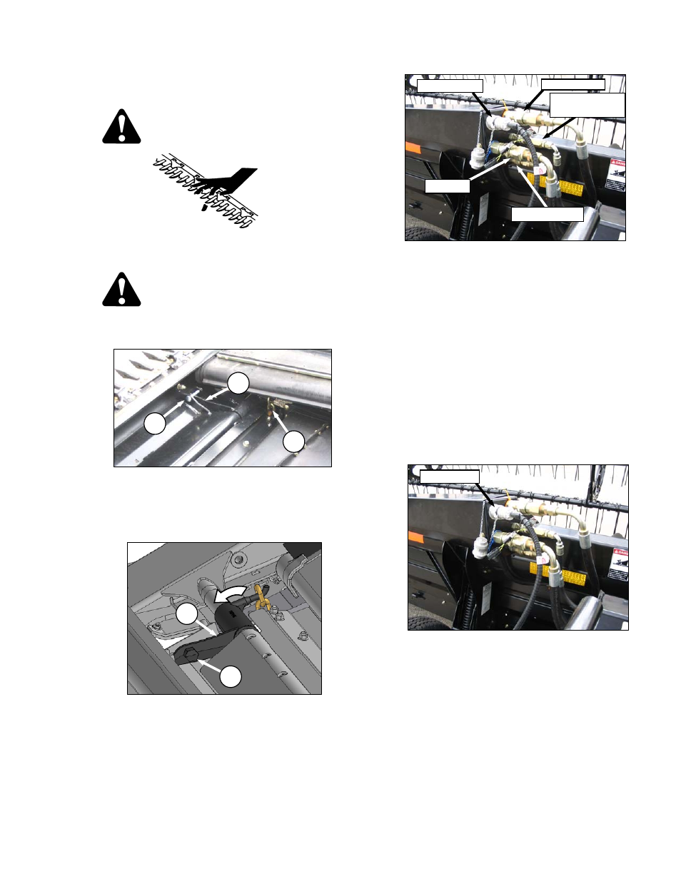 Warning, Caution | MacDon FD70 for Combine Operators User Manual | Page 71 / 246
