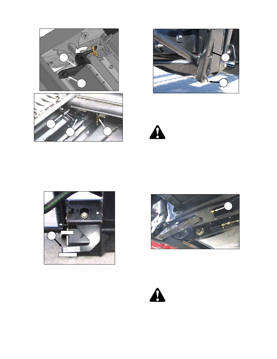 Danger, Caution | MacDon FD70 for Combine Operators User Manual | Page 74 / 246