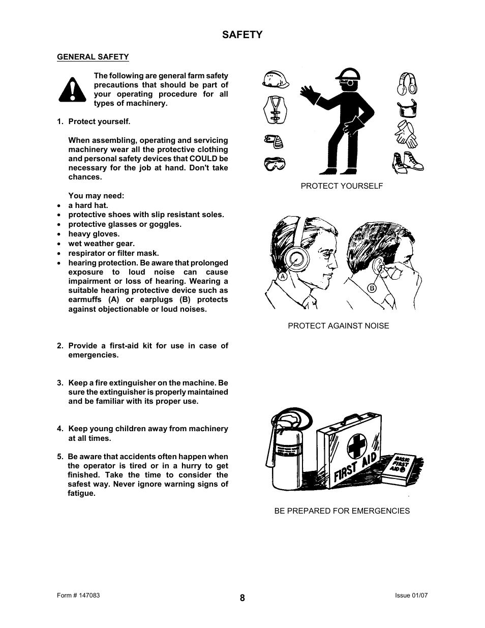 Safety | MacDon 974 FlexDraper User Manual | Page 10 / 95