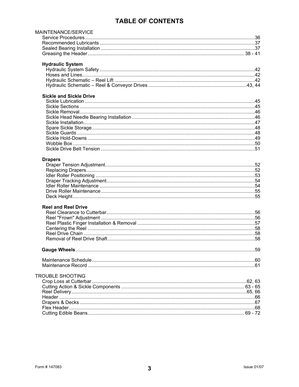 MacDon 974 FlexDraper User Manual | Page 5 / 95