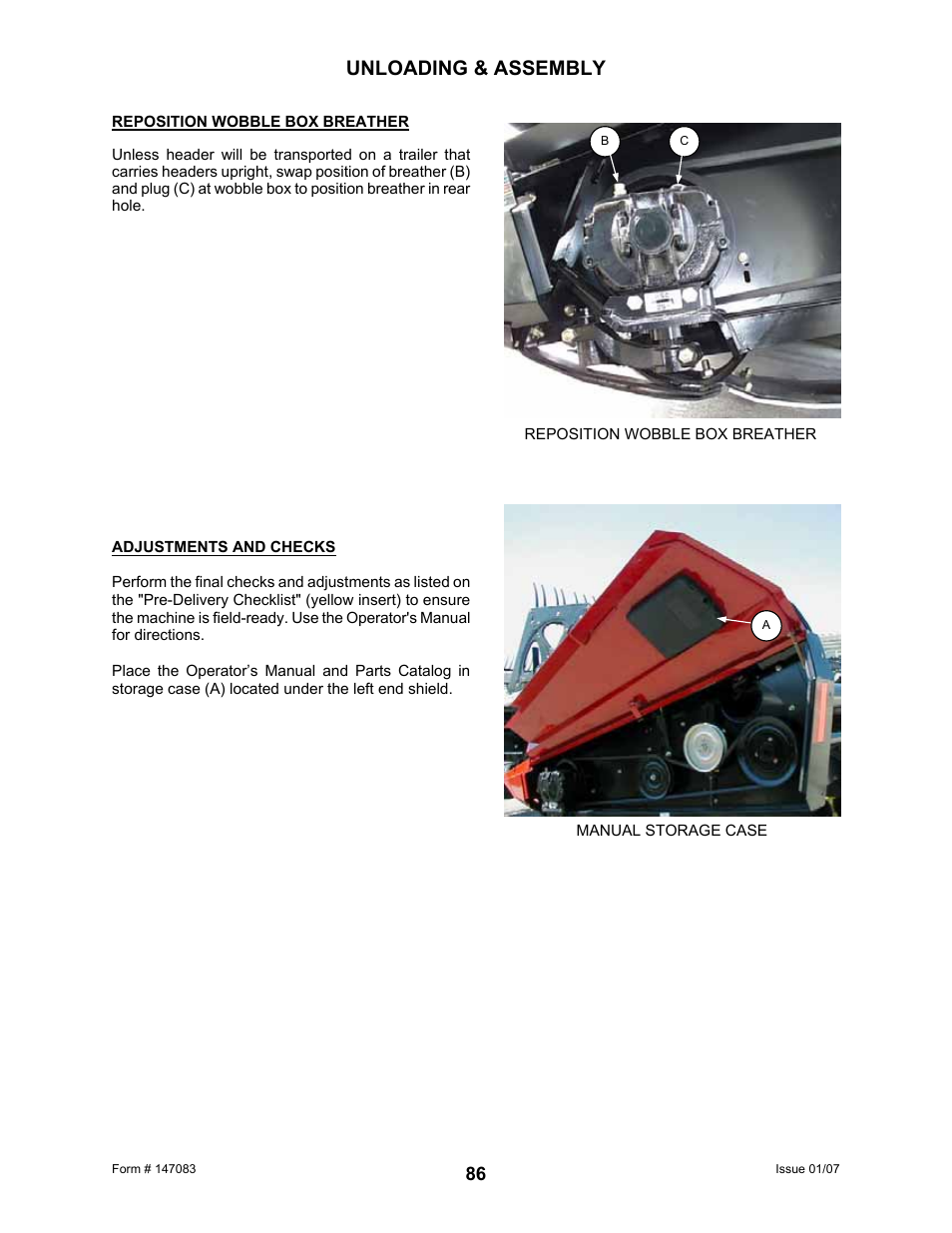 Unloading & assembly | MacDon 974 FlexDraper User Manual | Page 88 / 95