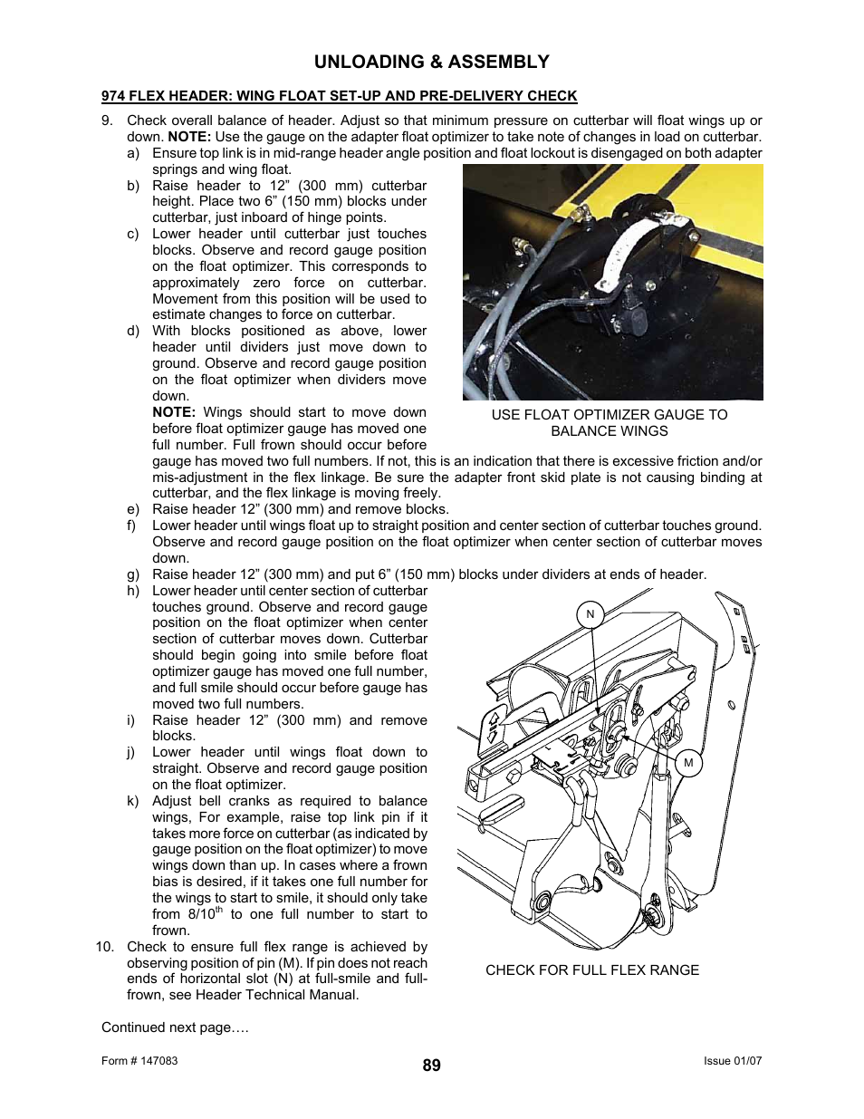 Unloading & assembly | MacDon 974 FlexDraper User Manual | Page 91 / 95