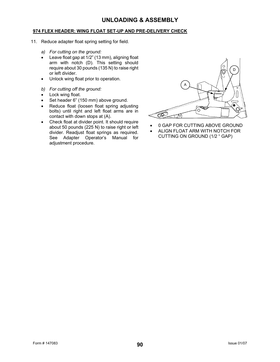 Unloading & assembly | MacDon 974 FlexDraper User Manual | Page 92 / 95