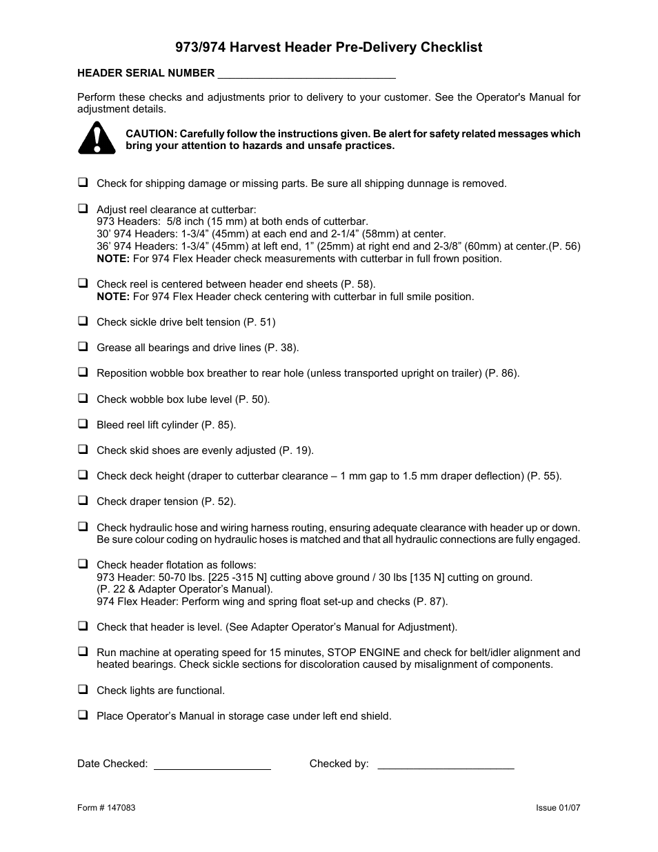 MacDon 974 FlexDraper User Manual | Page 95 / 95