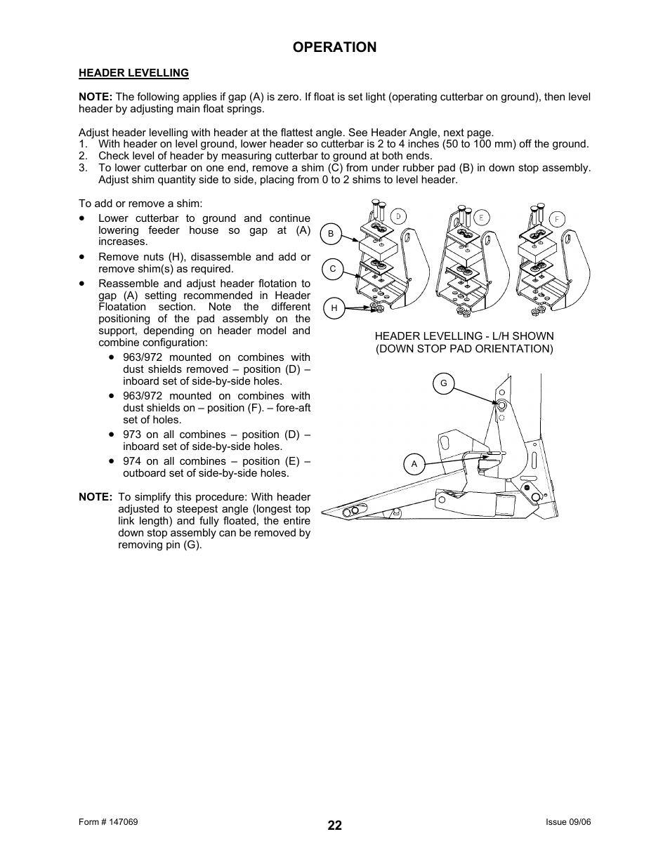 Operation | MacDon 873 Combine Adapter User Manual | Page 24 / 91