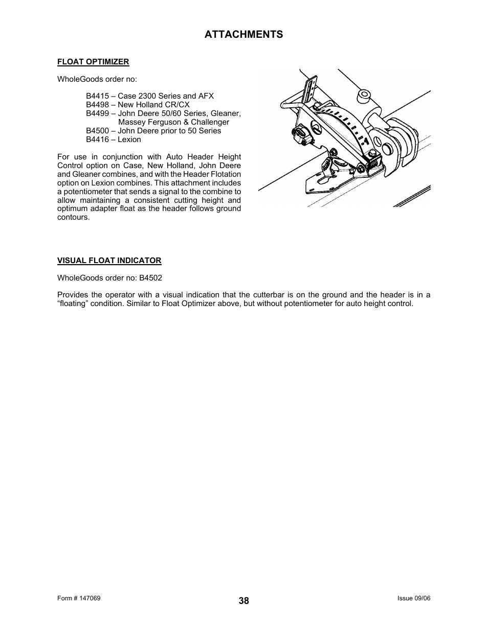Attachments | MacDon 873 Combine Adapter User Manual | Page 40 / 91