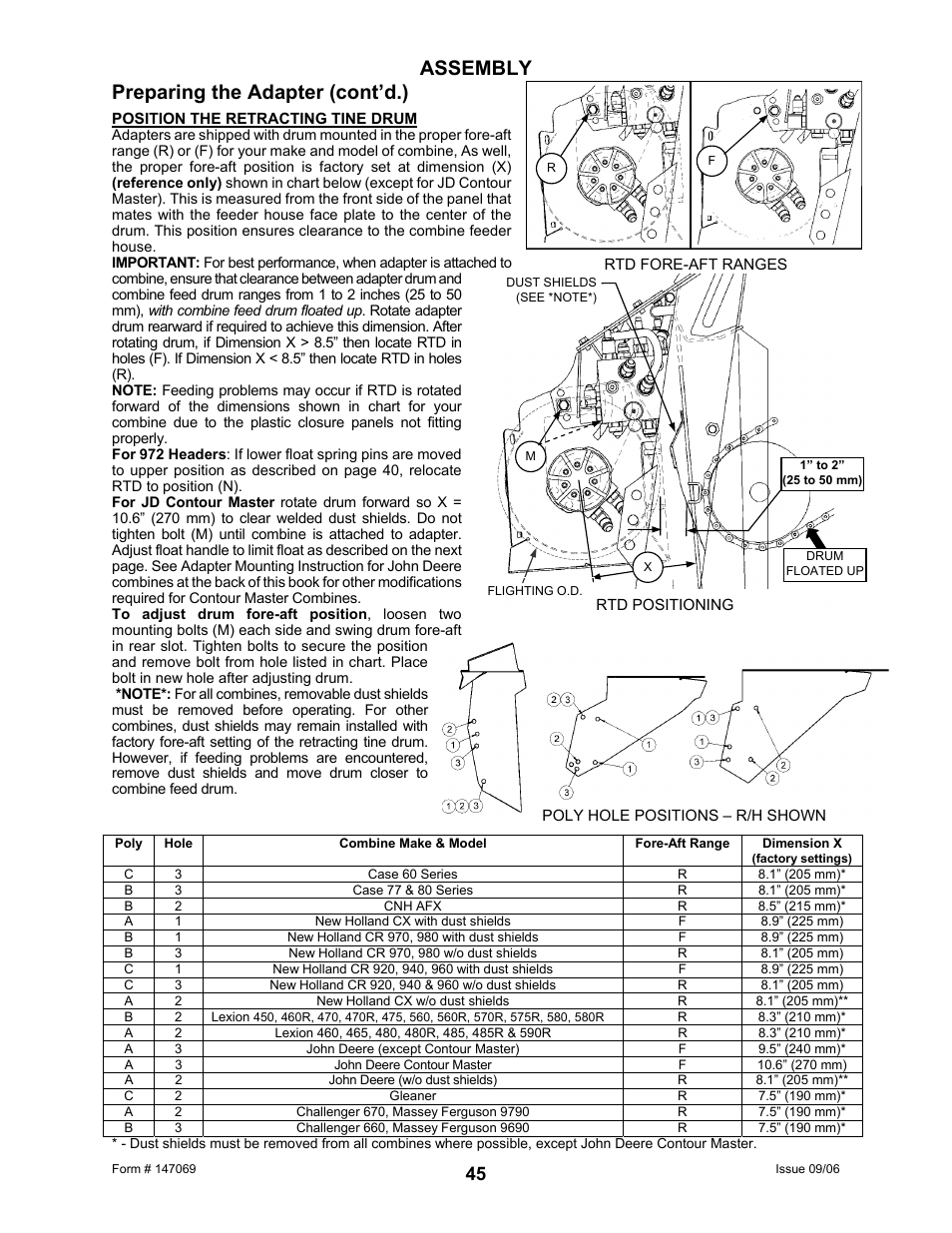 Assembly preparing the adapter (cont’d.) | MacDon 873 Combine Adapter User Manual | Page 47 / 91