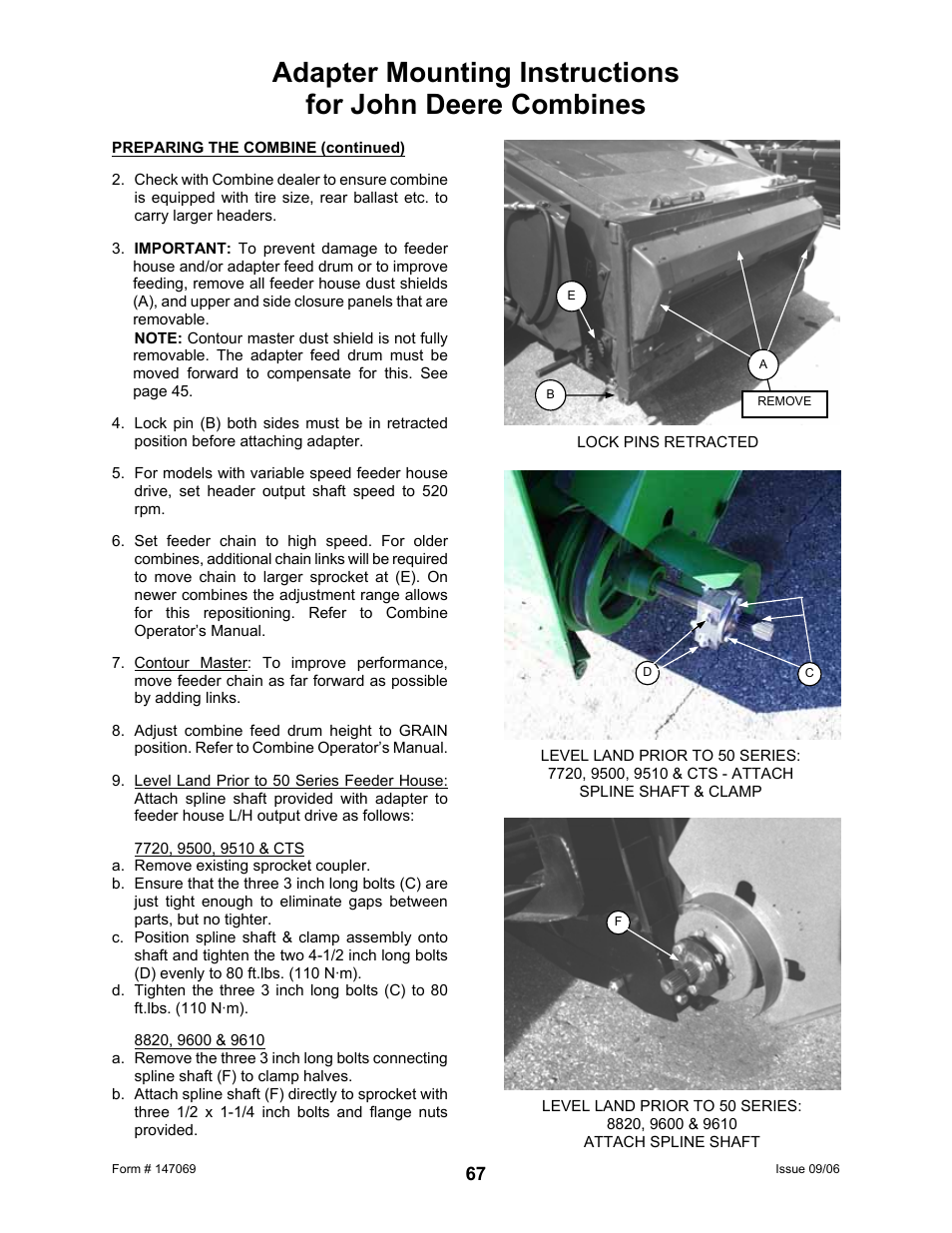 MacDon 873 Combine Adapter User Manual | Page 69 / 91