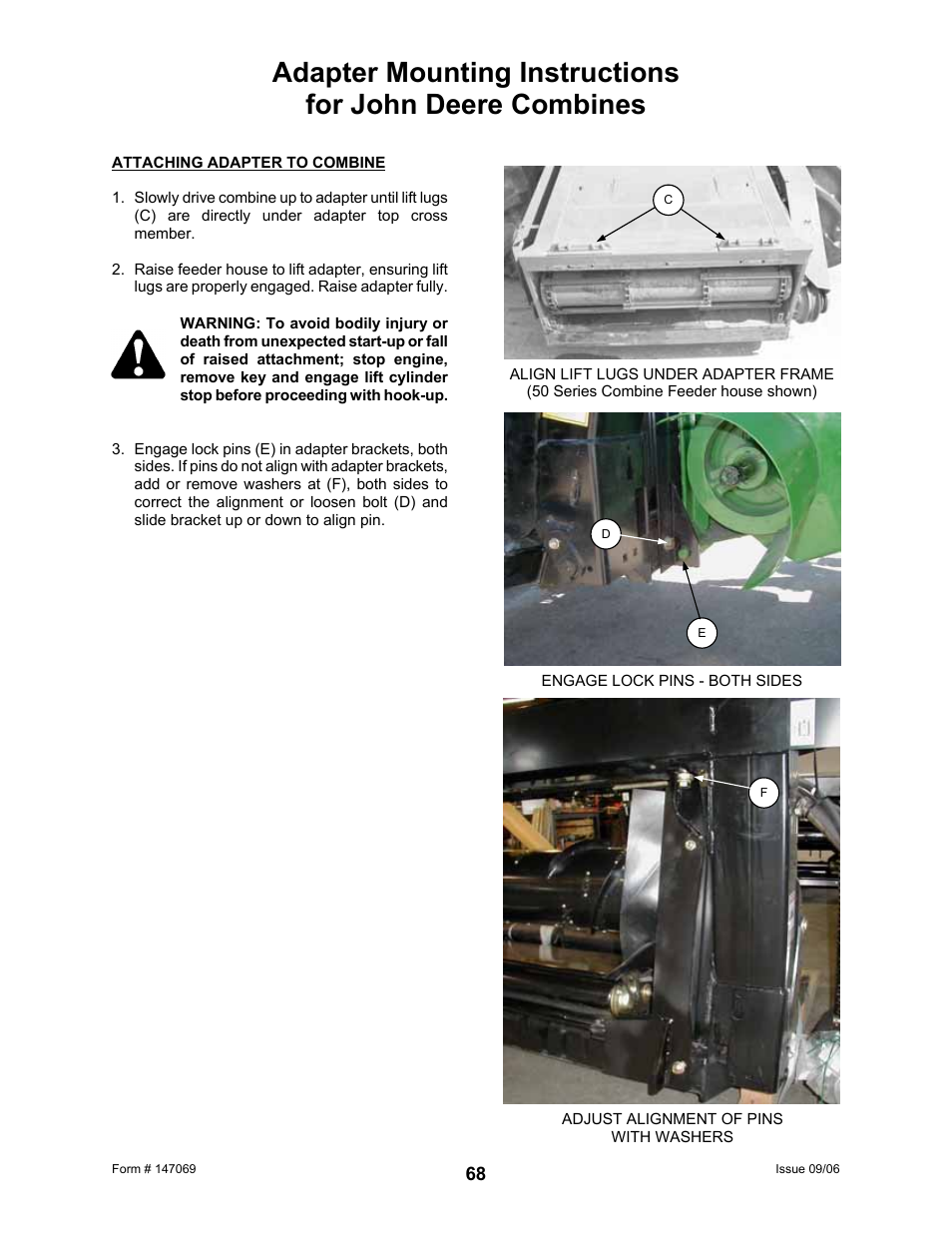 MacDon 873 Combine Adapter User Manual | Page 70 / 91