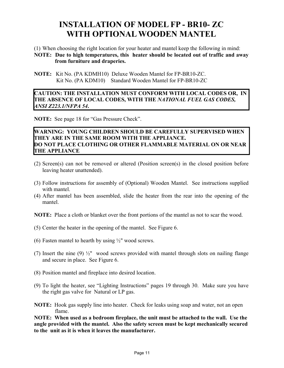 New Buck Corporation FP-BR-10-ZC User Manual | Page 13 / 38