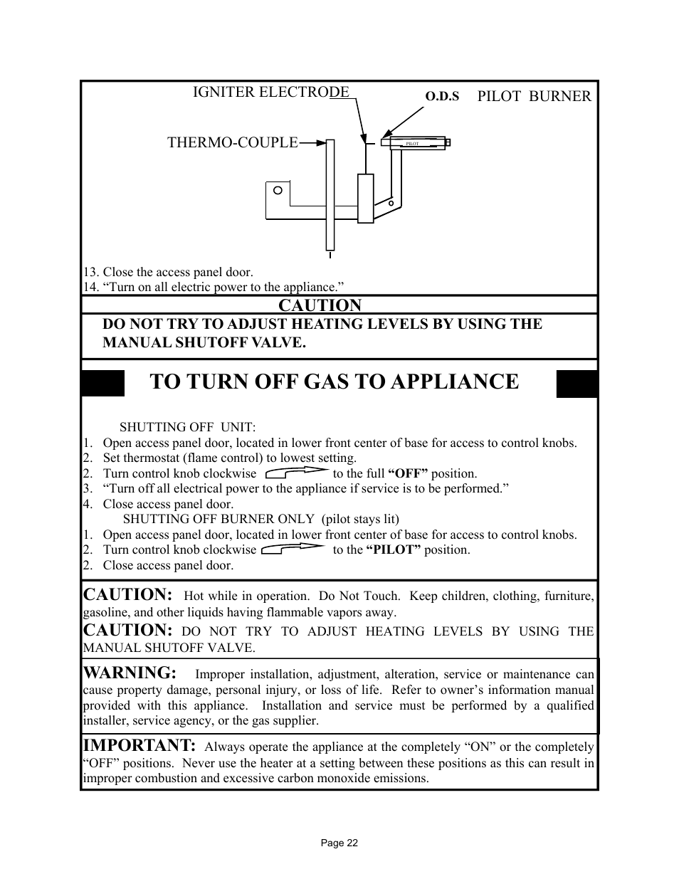 Caution, Warning, Important | New Buck Corporation FP-BR-10-ZC User Manual | Page 24 / 38