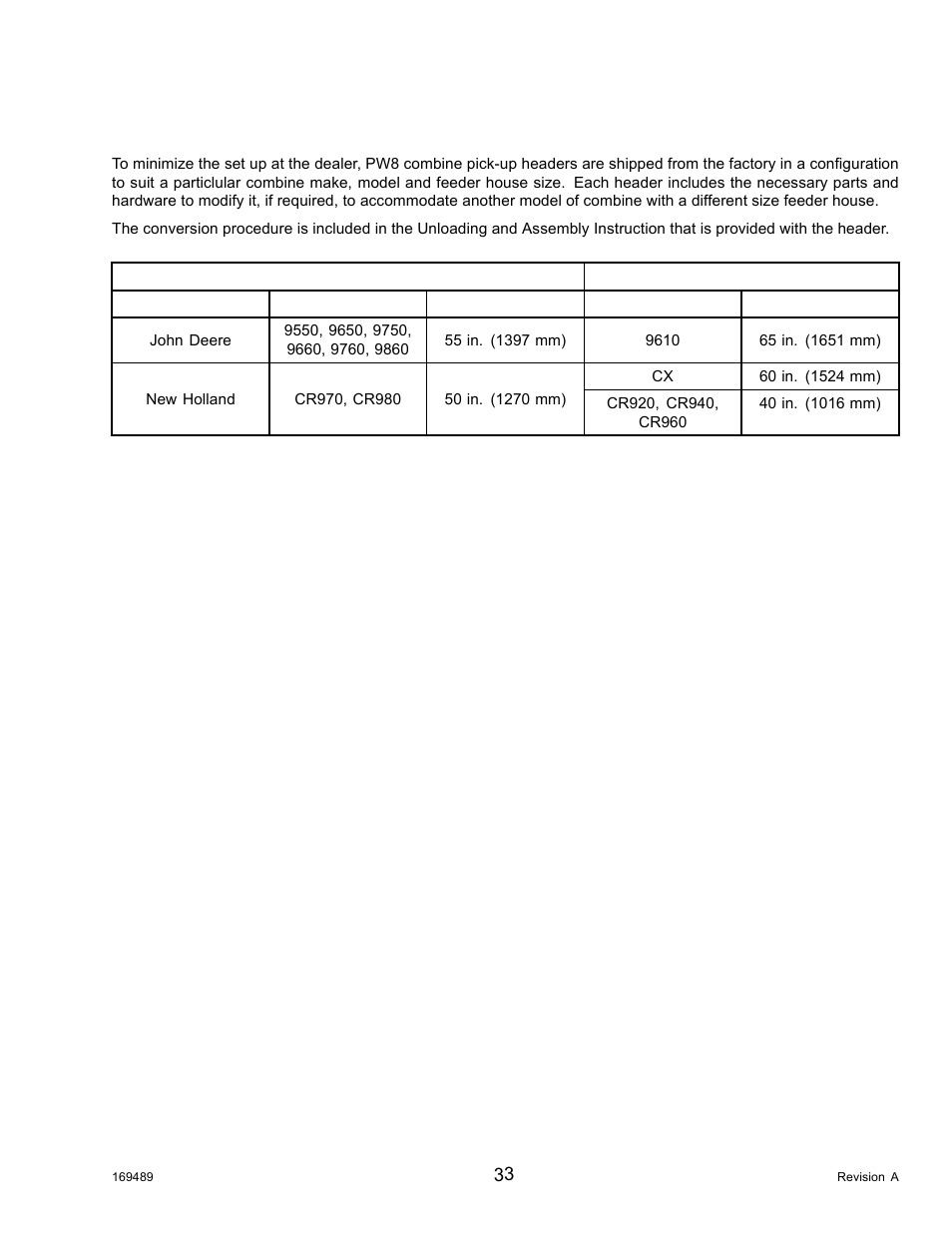 9changing header opening, Changing header opening, 9 changing header opening | MacDon PW8 Pick-Up Header User Manual | Page 41 / 196