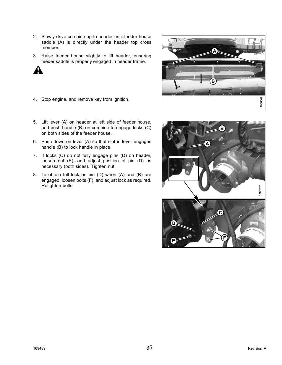 Warning | MacDon PW8 Pick-Up Header User Manual | Page 43 / 196