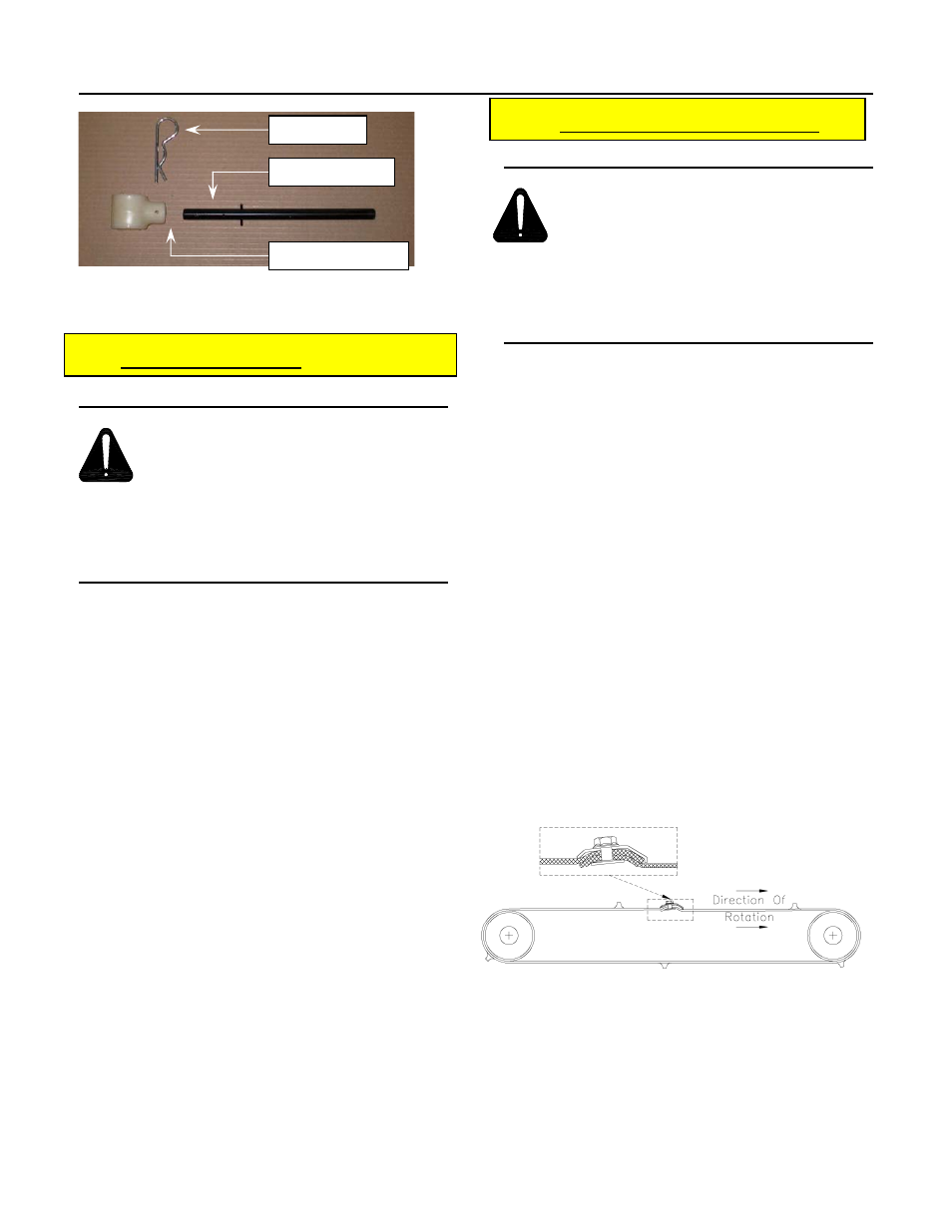 Warning | MacDon PW7 Pick-Up Header User Manual | Page 68 / 91