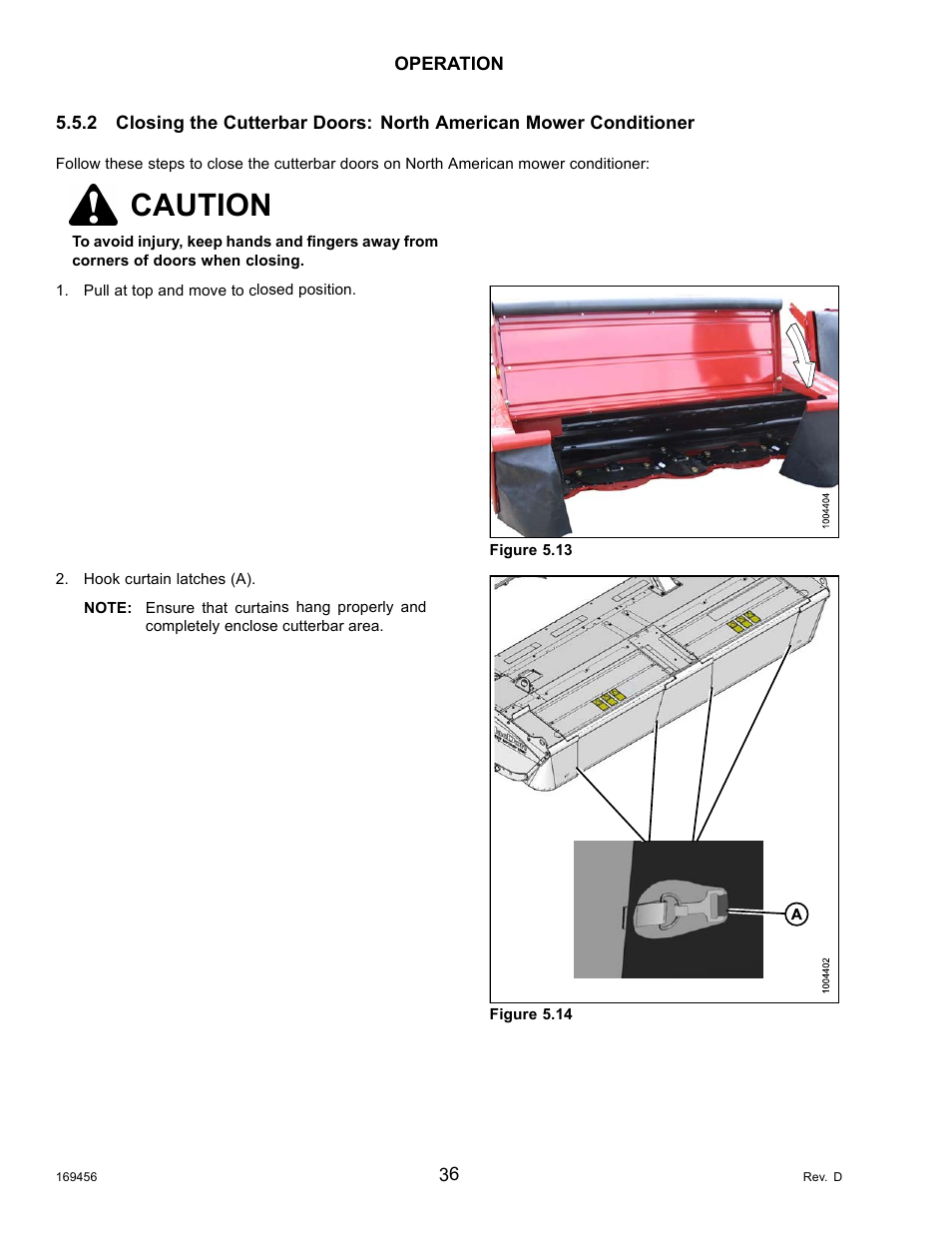 Caution | MacDon R85 Rotary Disc 16 Foot Pull-Type User Manual | Page 46 / 244