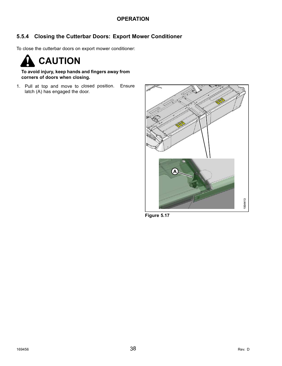 Caution | MacDon R85 Rotary Disc 16 Foot Pull-Type User Manual | Page 48 / 244