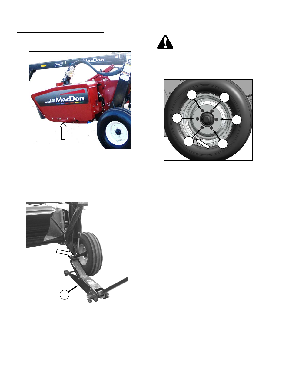 Caution | MacDon R85 Rotary Disc 13 Foot User Manual | Page 112 / 123