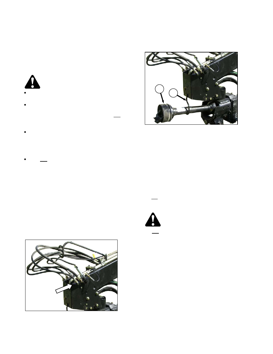 Caution | MacDon R85 Rotary Disc 13 Foot Pull-Type User Manual | Page 34 / 103