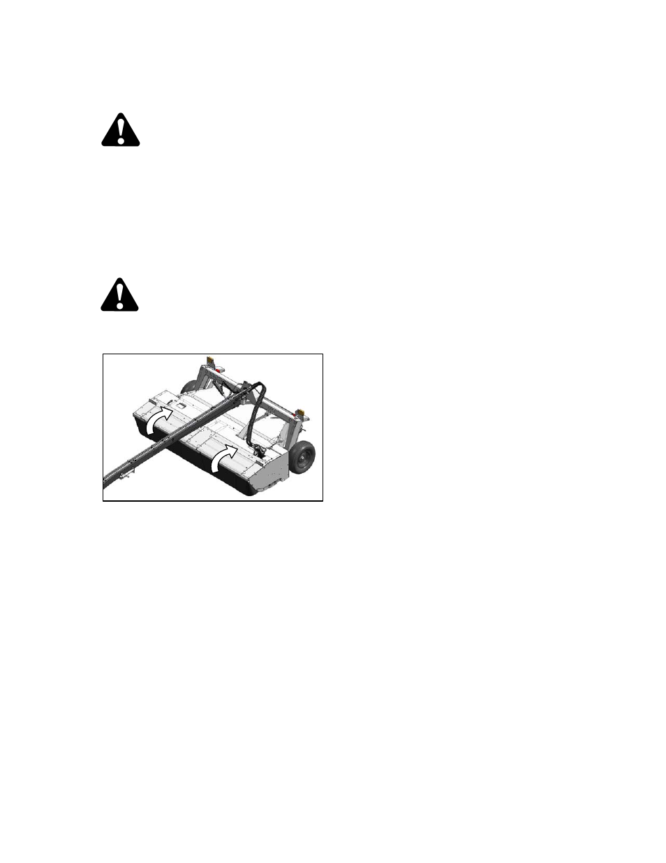 Warning | MacDon R85 Rotary Disc 13 Foot Pull-Type User Manual | Page 51 / 103