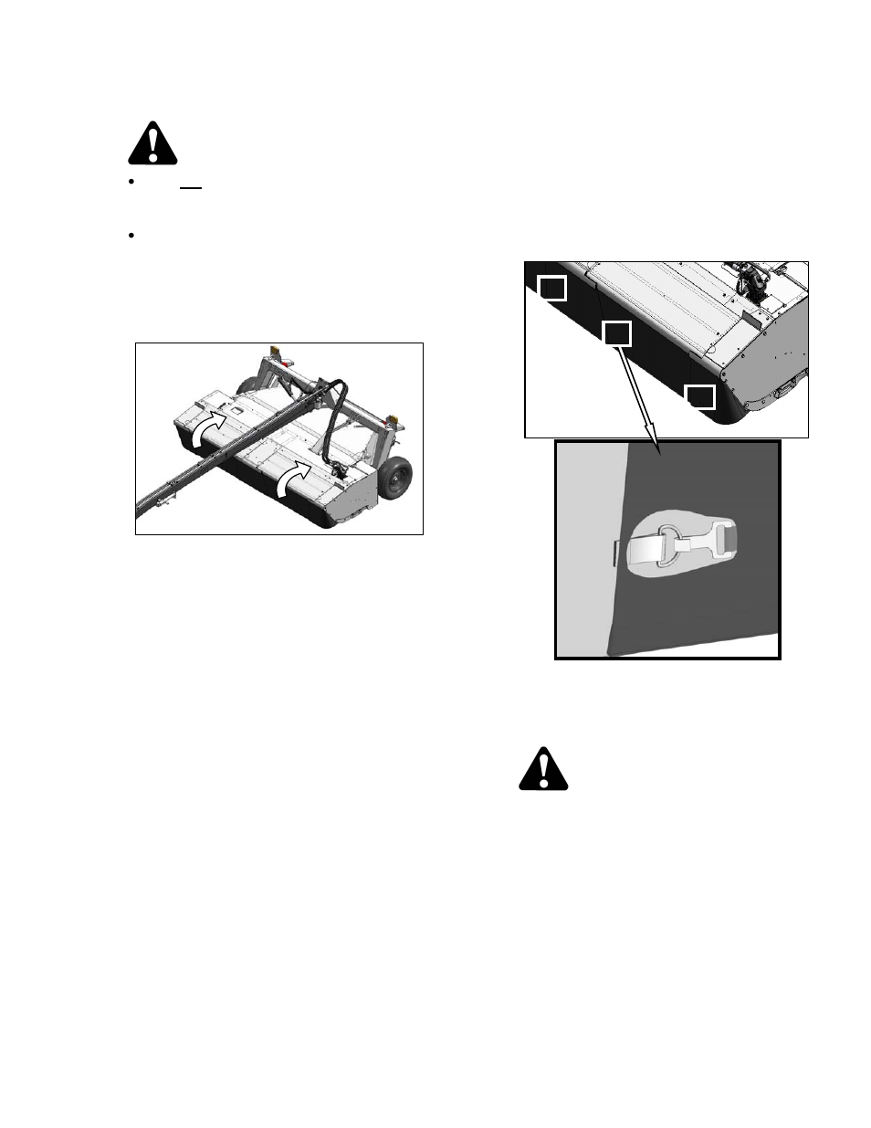 Caution | MacDon R85 Rotary Disc 13 Foot Pull-Type User Manual | Page 61 / 103