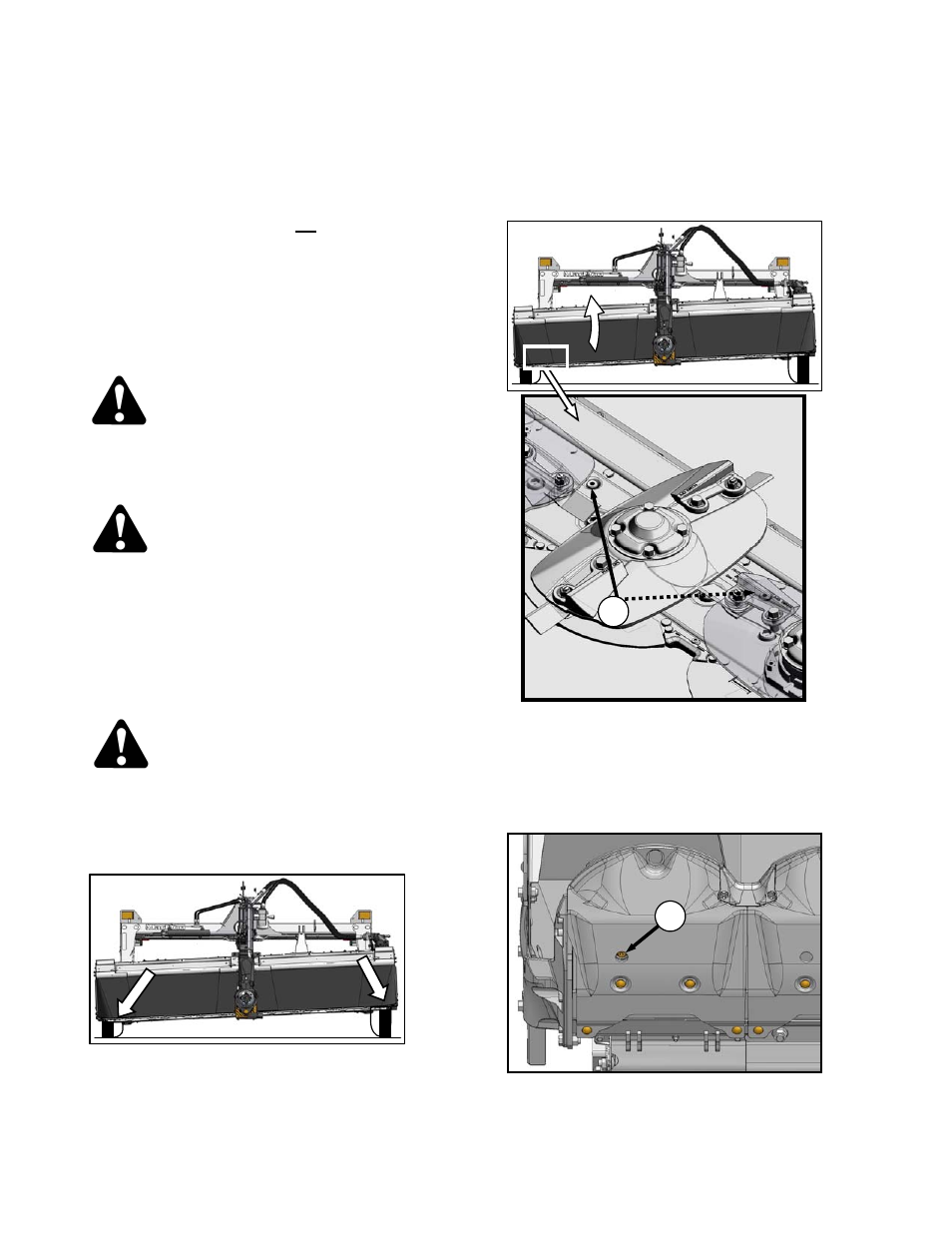 Danger, Caution | MacDon R85 Rotary Disc 13 Foot Pull-Type User Manual | Page 68 / 103