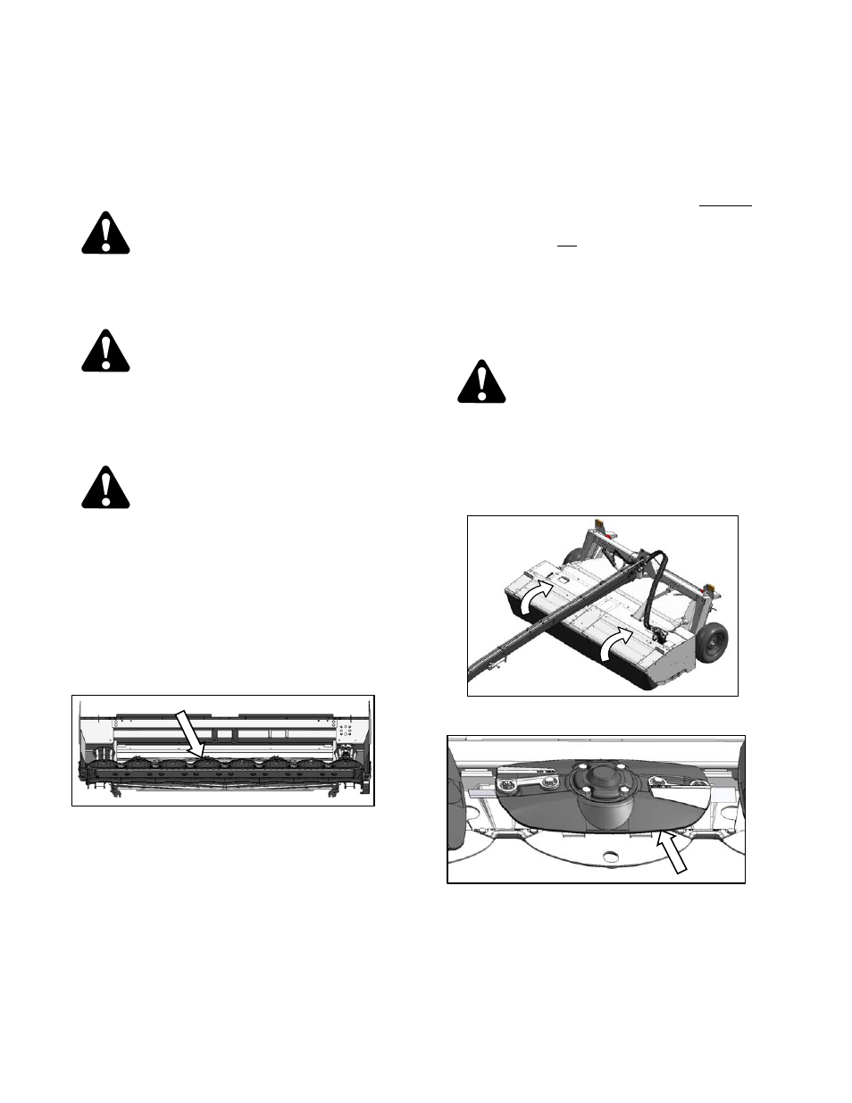 Danger, Caution | MacDon R85 Rotary Disc 13 Foot Pull-Type User Manual | Page 70 / 103