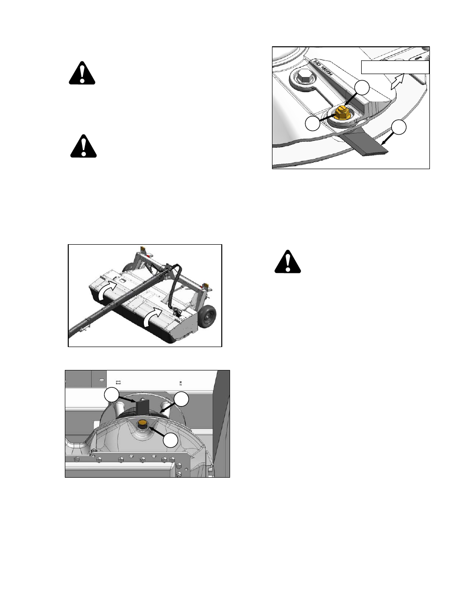 Caution, Danger, Warning | MacDon R85 Rotary Disc 13 Foot Pull-Type User Manual | Page 73 / 103