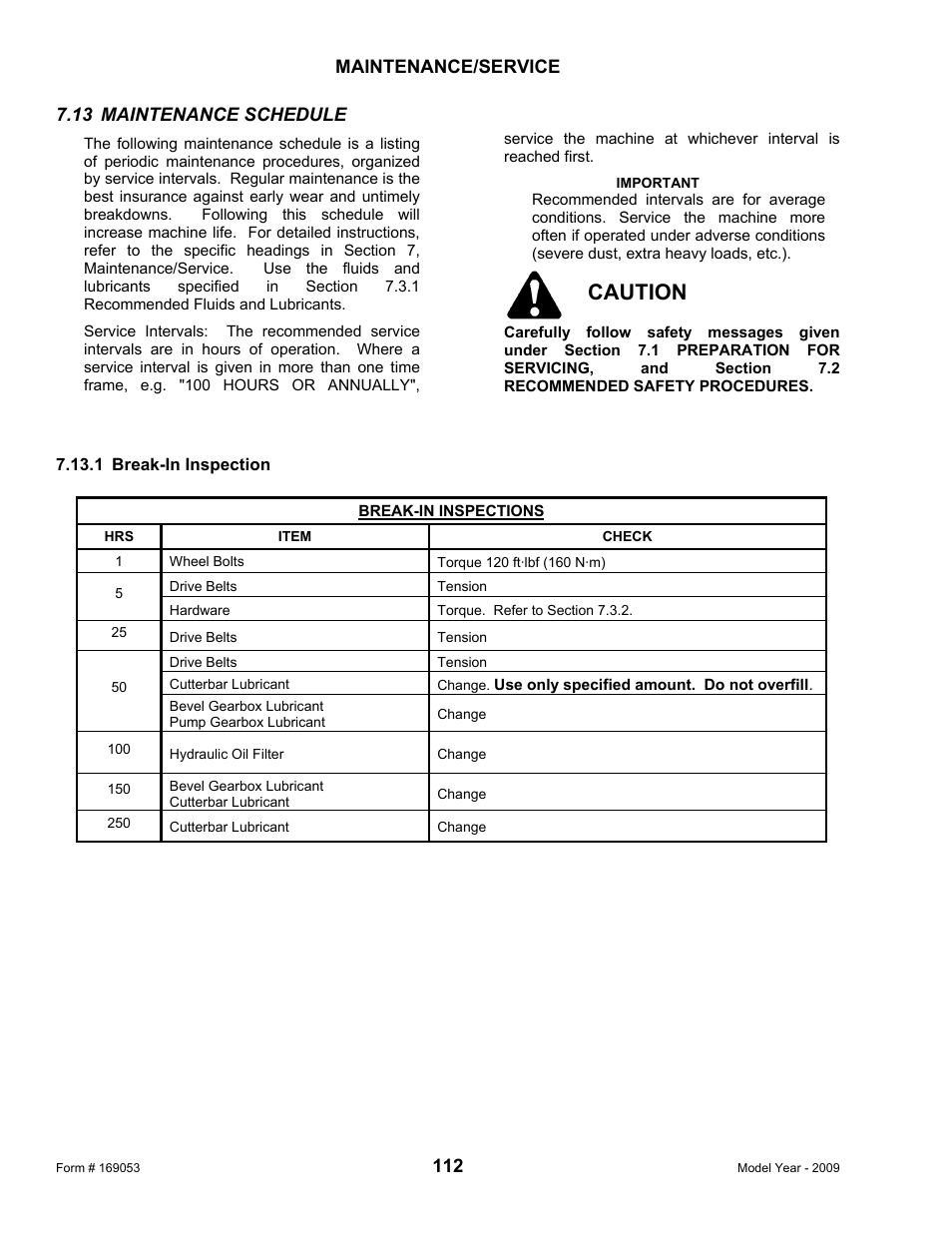 Caution | MacDon R80 Rotary Disc Pull-Type Windrower User Manual | Page 114 / 124