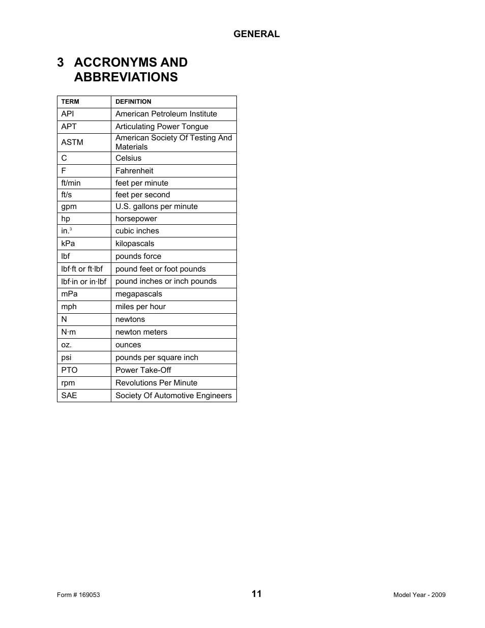 3 accronyms and abbreviations | MacDon R80 Rotary Disc Pull-Type Windrower User Manual | Page 13 / 124