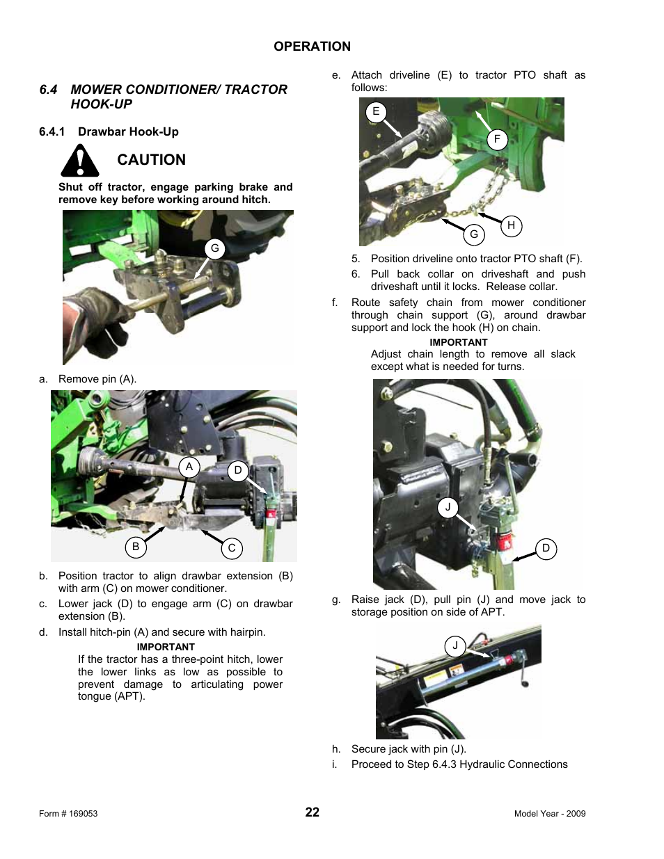 Caution | MacDon R80 Rotary Disc Pull-Type Windrower User Manual | Page 24 / 124