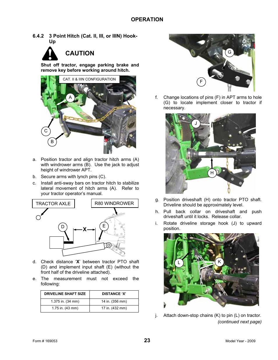 Caution | MacDon R80 Rotary Disc Pull-Type Windrower User Manual | Page 25 / 124