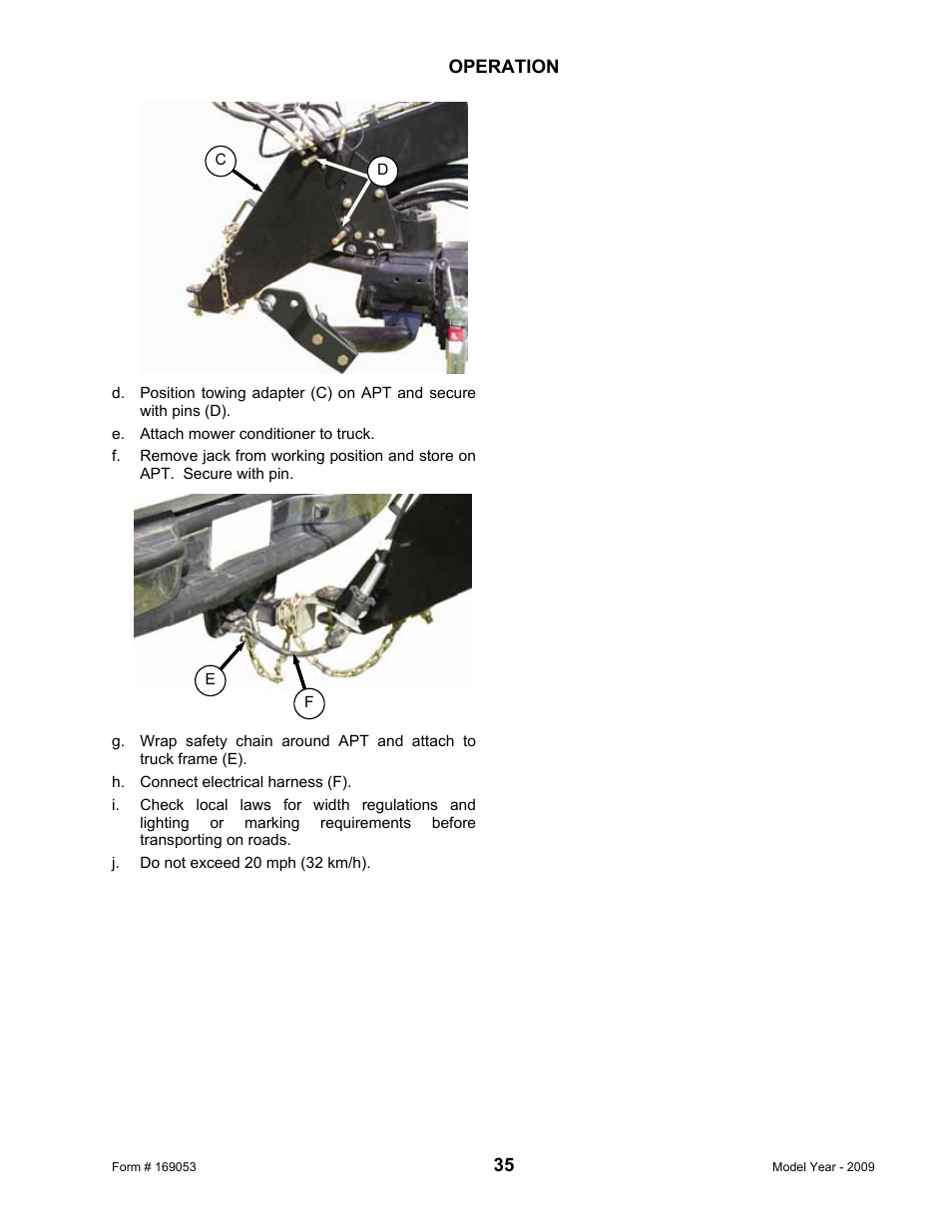 MacDon R80 Rotary Disc Pull-Type Windrower User Manual | Page 37 / 124